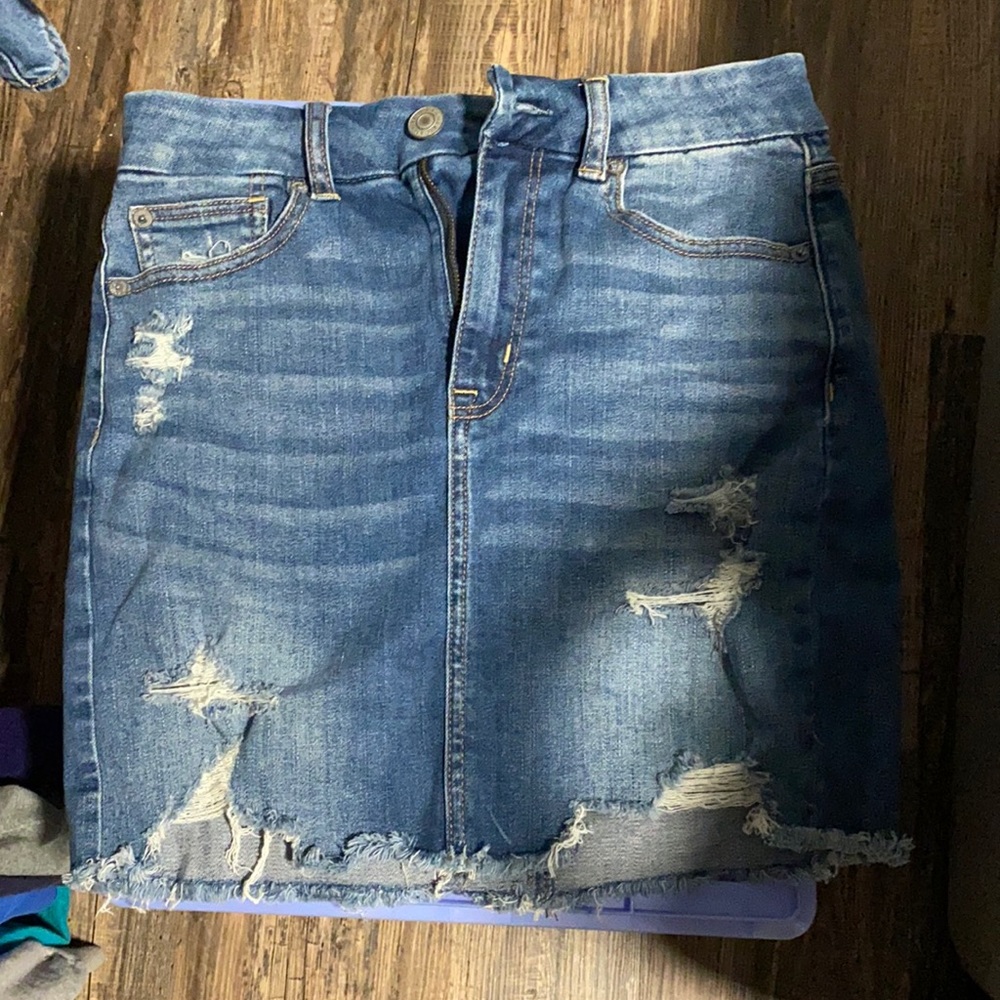 Denim Mini Skirt
